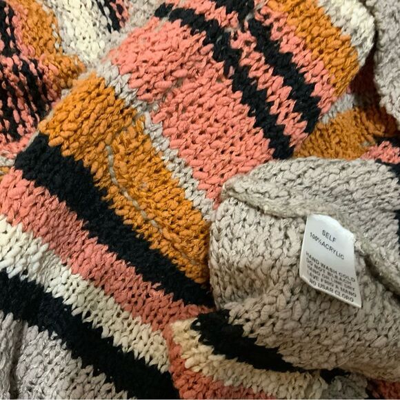 EASEL Tunic-Like V-Neck Lightweight Knit Sweater Top Hoodie Kangaroo Pocket - Picture 7 of 10